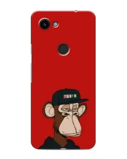 Чохол для Google Pixel 3 XL з картинкою «Bored Ape — червоний фон»