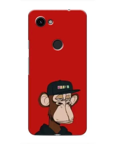 Чохол для Google Pixel 3 XL з картинкою «Bored Ape — червоний фон»