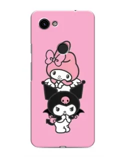 Чохол для Google Pixel 3 XL з картинкою «Тріо My Melody та Kuromi»