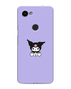 Чохол для Google Pixel 3 XL з картинкою «Kuromi — фіолетовий мінімалізм»