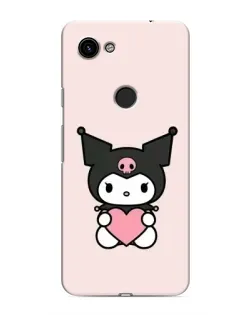 Чохол для Google Pixel 3 XL з картинкою «Kuromi та серце»