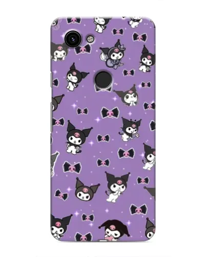 Чохол для Google Pixel 3 XL з картинкою «Kuromi — патерн»