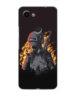 Чохол для Google Pixel 3 XL з картинкою «PUBG — вогняний силует»