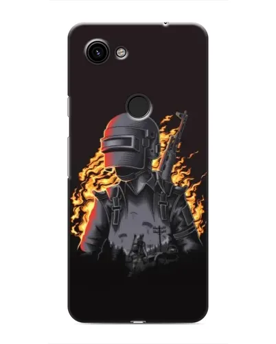 Чохол для Google Pixel 3 XL з картинкою «PUBG — вогняний силует»
