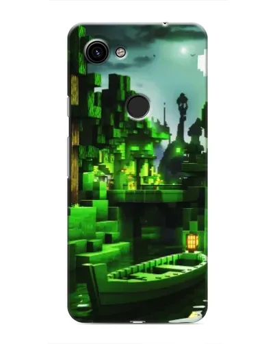 Чохол для Google Pixel 3 XL з картинкою «Minecraft лісовий пейзаж»