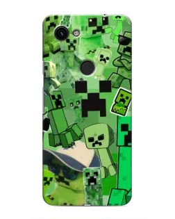 Чохол для Google Pixel 3 XL з картинкою «Кріпери Minecraft»