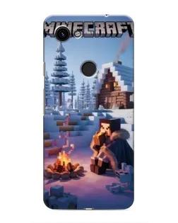 Чохол для Google Pixel 3 XL з картинкою «Зимовий Minecraft»