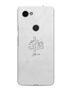 Чохол для Google Pixel 3 XL з картинкою «Івана 3:16 Хрест»
