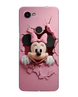 Чехол для Google Pixel 3 XL с картинкой «Минни сквозь стену»