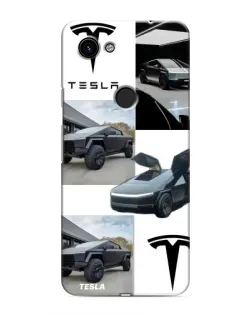 Чохол для Google Pixel 3 XL з картинкою «Колаж Cybertruck Tesla»