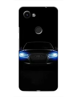Чехол для Google Pixel 3 XL с картинкой «Audi в неоне»