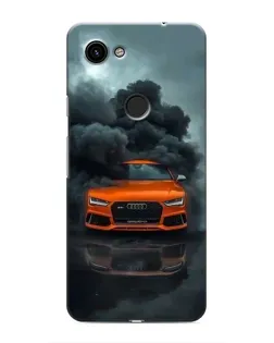Чехол для Google Pixel 3 XL с картинкой «Audi в облаках дыма»