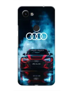 Чехол для Google Pixel 3 XL с картинкой «Audi Sport — неон»