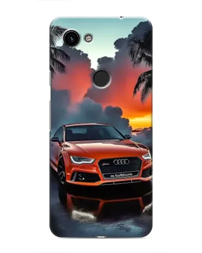 Чехол для Google Pixel 3 XL с картинкой «Audi — закат»