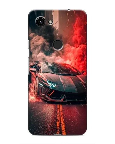 Чохол для Google Pixel 3 XL з картинкою «Lamborghini червоний дим»