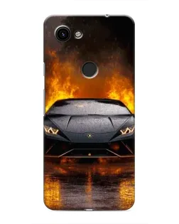 Чохол для Google Pixel 3 XL з картинкою «Lamborghini у вогні»