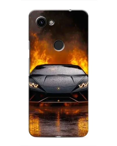 Чохол для Google Pixel 3 XL з картинкою «Lamborghini у вогні»