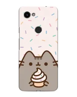 Чехол для Google Pixel 3 XL с картинкой «Пушин с кексом»