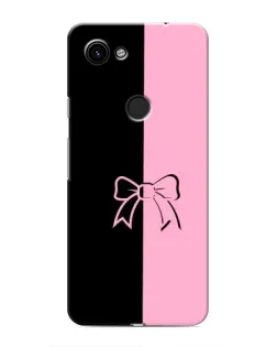 Чехол для Google Pixel 3 XL с картинкой «Половинки банта»