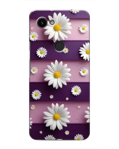 Чохол для Google Pixel 3 XL з картинкою «Ромашки на фіолетовому»