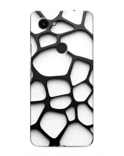 Чохол для Google Pixel 3 XL з картинкою «Біла об'ємна сітка»