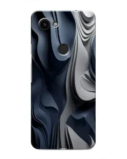 Чохол для Google Pixel 3 XL з картинкою «Об'ємні сині складки»