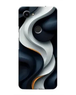 Чохол для Google Pixel 3 XL з картинкою «Об'ємні чорно-білі стрічки»