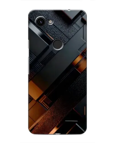 Чохол для Google Pixel 3 XL з картинкою «Чорні геометричні блоки»