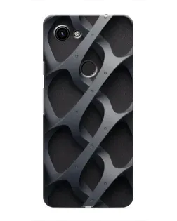 Чохол для Google Pixel 3 XL з картинкою «Об'ємне сіре плетіння»