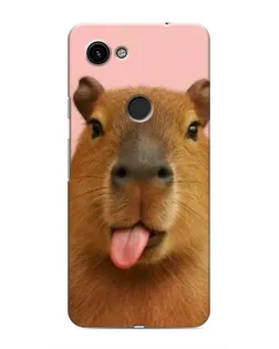 Чохол для Google Pixel 3 XL з картинкою «Капібара з язиком»