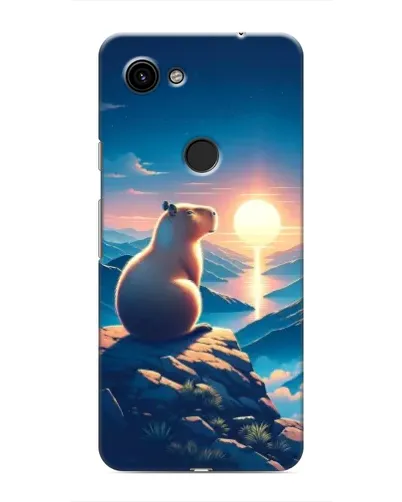 Чохол для Google Pixel 3 XL з картинкою «Захід сонця з капібарою»