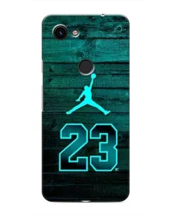 Чехол для Google Pixel 3a XL с картинкой «Jordan Cyan 23»