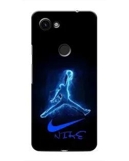 Чехол для Google Pixel 3a XL с картинкой «Jordan Neon Blue»