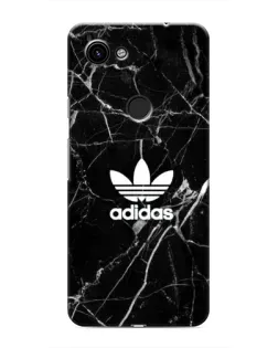 Чехол для Google Pixel 3a XL с картинкой «Белый мрамор Adidas»