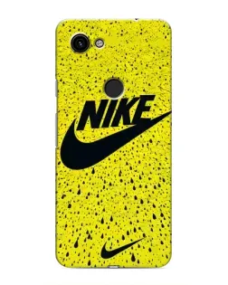 Чохол для Google Pixel 3a XL з картинкою «Жовтий текстурний Nike»