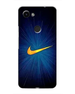 Чехол для Google Pixel 3a XL с картинкой «Синий пульс Nike»