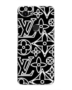 Чохол для Google Pixel 3a XL з картинкою «Чорно-білий візерунок LV»