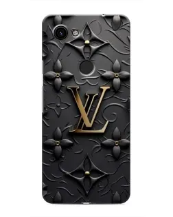 Чехол для Google Pixel 3a XL с картинкой «Кожаная текстура LV»