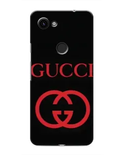 Чехол для Google Pixel 3a XL с картинкой «Gucci — красный логотип»