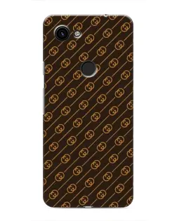 Чехол для Google Pixel 3a XL с картинкой «Gucci — золотые диагонали»