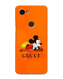 Чехол для Google Pixel 3a XL с картинкой «Микки Маус Gucci — оранж»