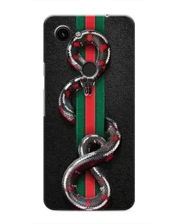 Чохол для Google Pixel 3a XL з картинкою «Gucci — змія на смузі»