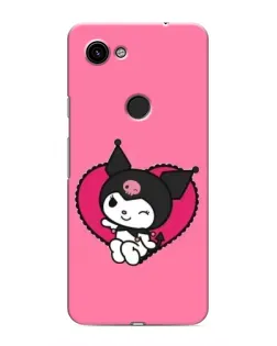 Чохол для Google Pixel 3a XL з картинкою «Kuromi — любов у серці»