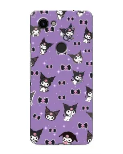 Чохол для Google Pixel 3a XL з картинкою «Kuromi — патерн»