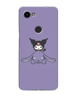 Чохол для Google Pixel 3a XL з картинкою «Kuromi на ліловому фоні»