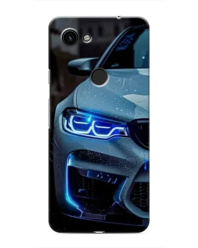 Чохол для Google Pixel 3a XL з картинкою «Погляд BMW з синіми фарами»