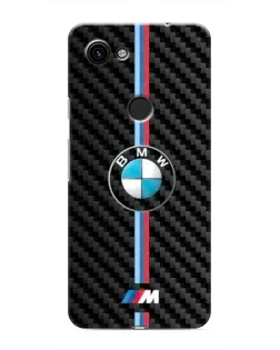Чохол для Google Pixel 3a XL з картинкою «Емблема BMW та карбон»