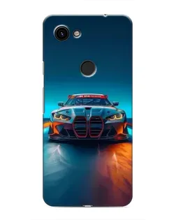 Чохол для Google Pixel 3a XL з картинкою «BMW — вогні неону»