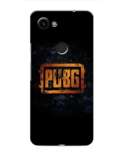 Чехол для Google Pixel 3a XL с картинкой «PUBG — золотой логотип»