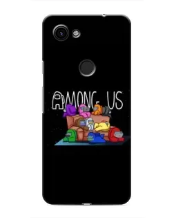 Чехол для Google Pixel 3a XL с картинкой «Логотип Among Us»